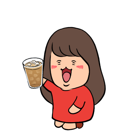 コーヒーを持つイラスト